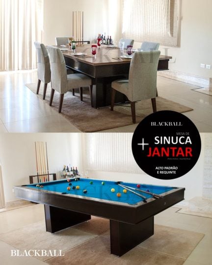 Mesa de Sinuca e Jantar Hefesto