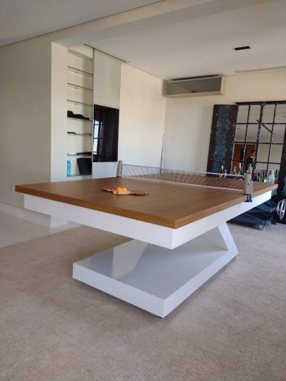 3 em 1, Sinuca, Jantar e Ping Pong na mesma mesa!