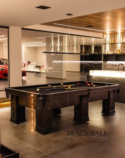 QUAL A ALTURA CORRETA PARA MESA DE SINUCA ?